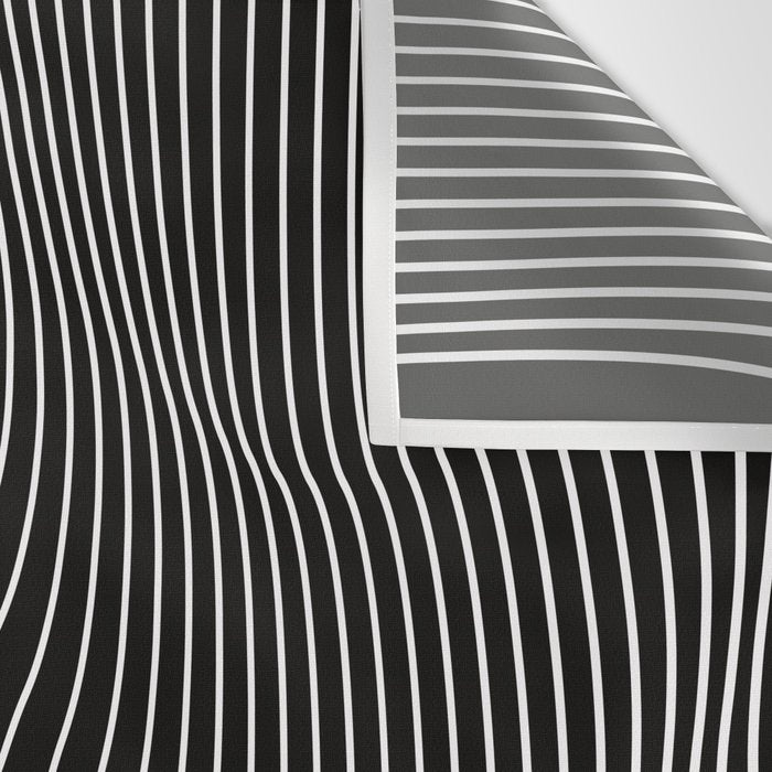 Minimal curves black Wall Tapestry Gallery Image 3