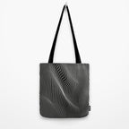 Minimal curves black Tote Bag Gallery Image 2