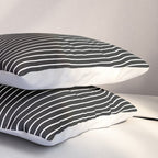 Minimal curves black Pillow Sham Gallery Image 3