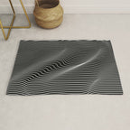 Minimal curves black Rug Gallery Image 1