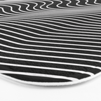 Minimal curves black Bath Mat Gallery Image 3