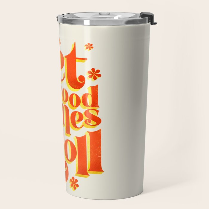 Let the good times roll - retro type Travel Mug Gallery Image 2