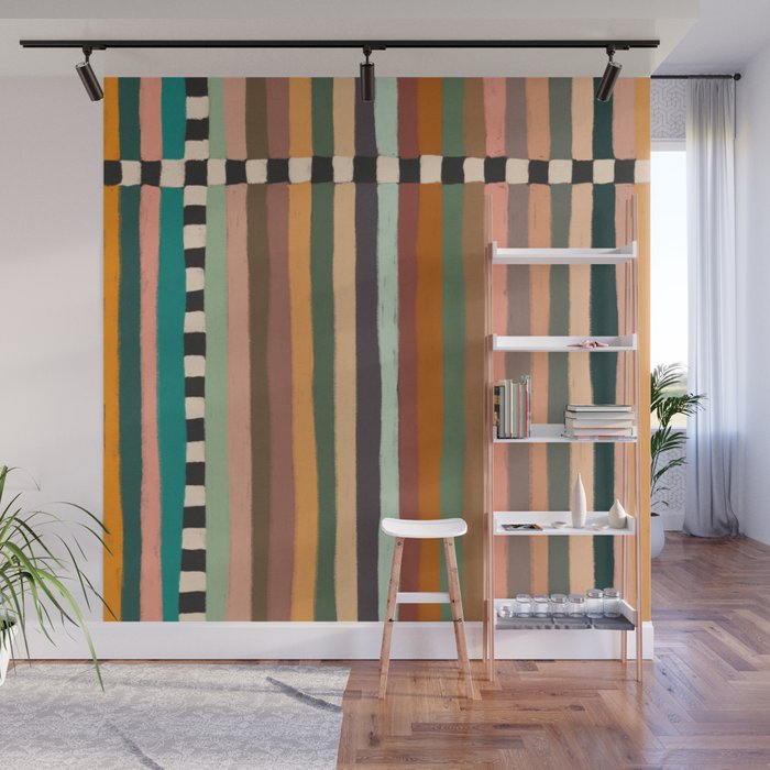 Mix of Stripes #9 Wall Mural Gallery Image 1