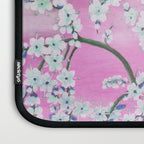 Elegant white pink floral painting pattern Laptop Sleeve Gallery Image 3