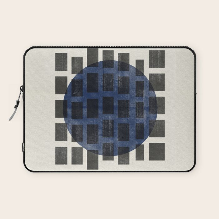 Minimalist Japandi Object Blue No.05 Laptop Sleeve Gallery Image 1