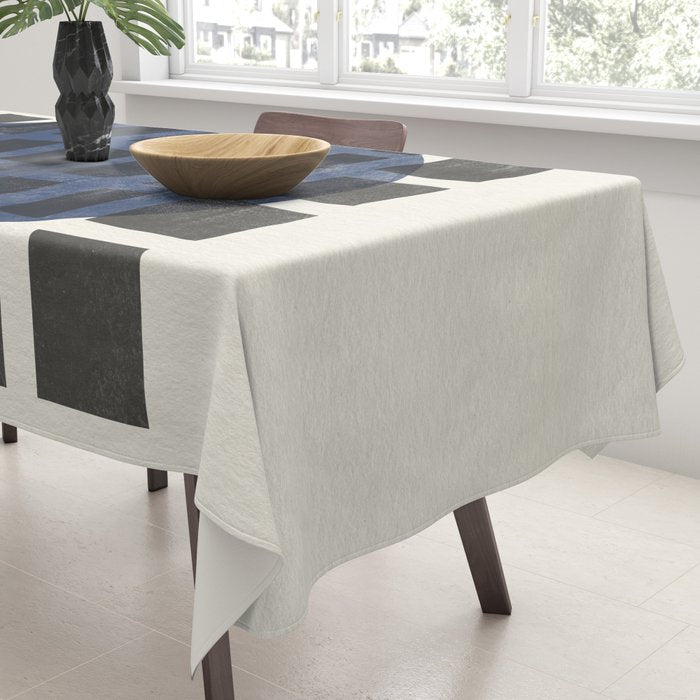 Minimalist Japandi Object Blue No.05 Tablecloth Gallery Image 3