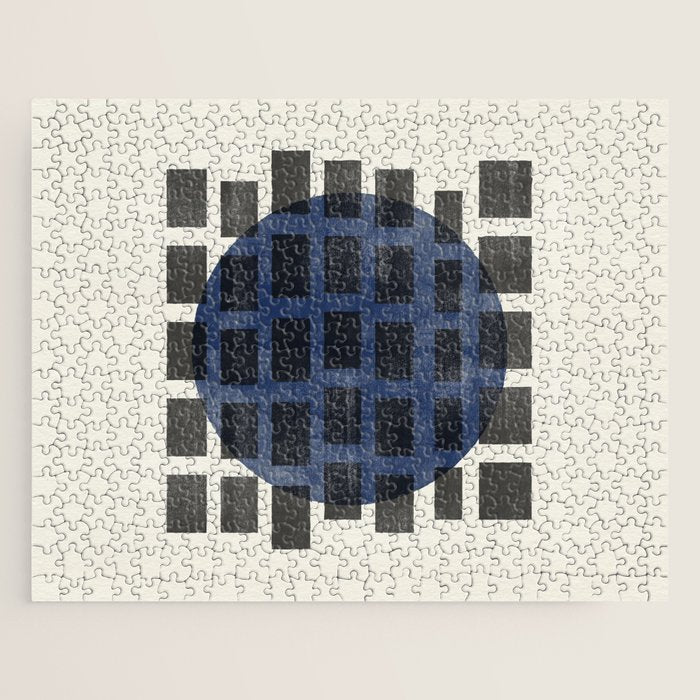 Minimalist Japandi Object Blue No.05 Jigsaw Puzzle Gallery Image 1