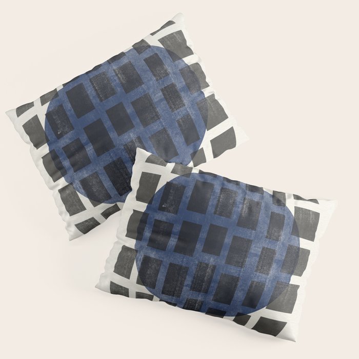 Minimalist Japandi Object Blue No.05 Pillow Sham Gallery Image 3