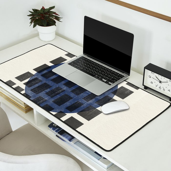 Minimalist Japandi Object Blue No.05 Desk Mat Gallery Image 2