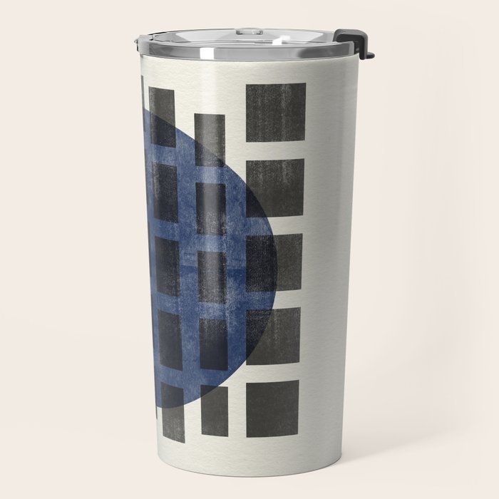 Minimalist Japandi Object Blue No.05 Travel Mug Gallery Image 2