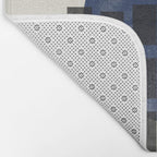 Minimalist Japandi Object Blue No.05 Bath Mat Gallery Image 2