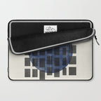 Minimalist Japandi Object Blue No.05 Laptop Sleeve Gallery Image 2