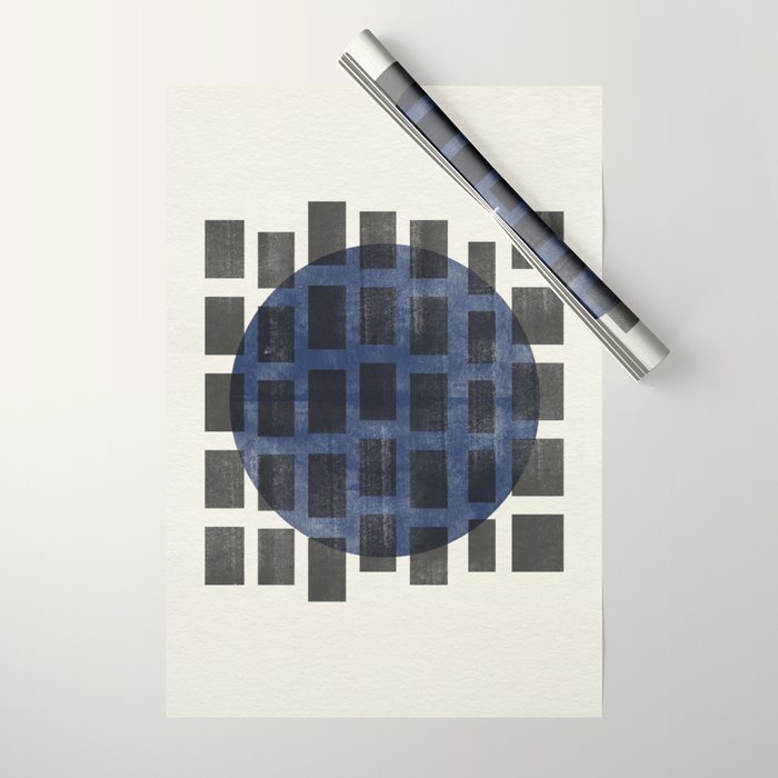 Minimalist Japandi Object Blue No.05 Wrapping Paper Gallery Image 1