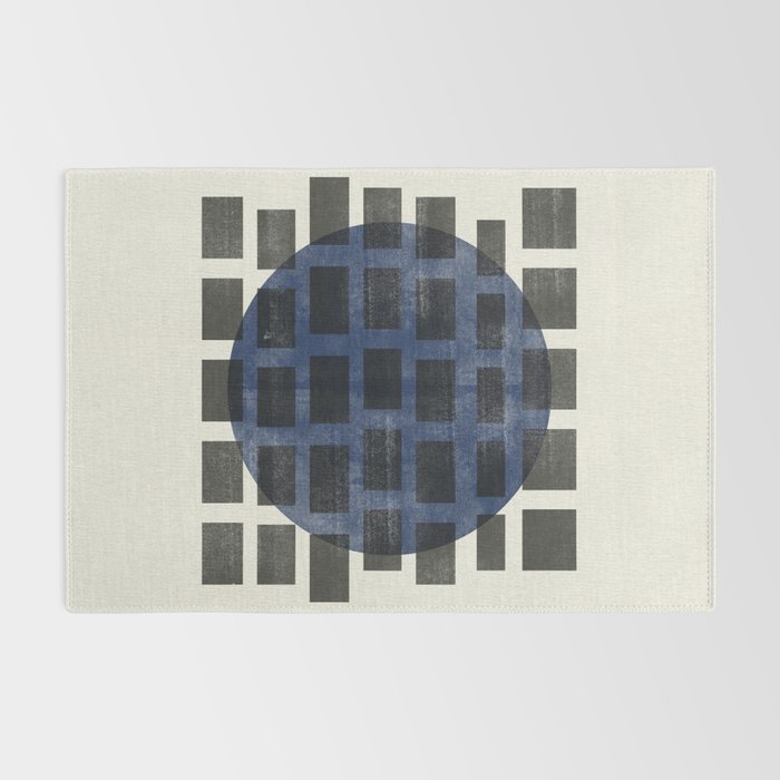 Minimalist Japandi Object Blue No.05 Rug Gallery Image 2