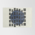 Minimalist Japandi Object Blue No.05 Rug Gallery Image 2