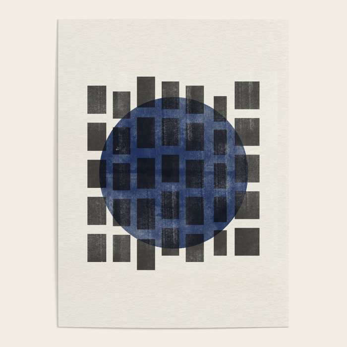 Minimalist Japandi Object Blue No.05 Poster Gallery Image 4