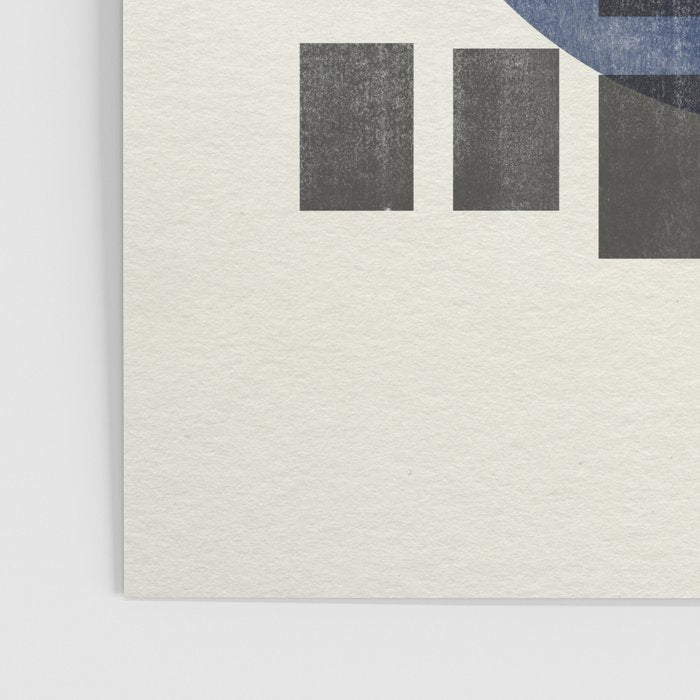 Minimalist Japandi Object Blue No.05 Poster Gallery Image 3
