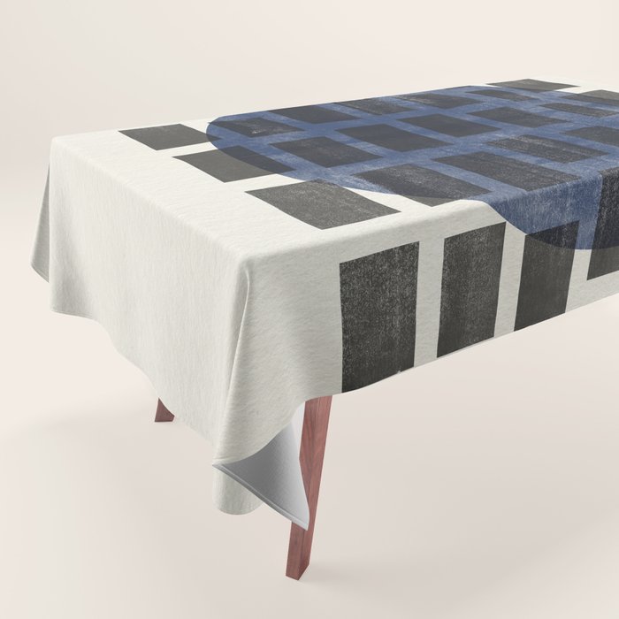 Minimalist Japandi Object Blue No.05 Tablecloth Gallery Image 1