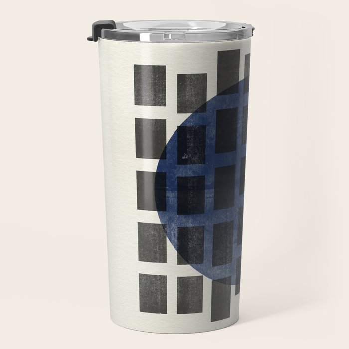 Minimalist Japandi Object Blue No.05 Travel Mug Gallery Image 3