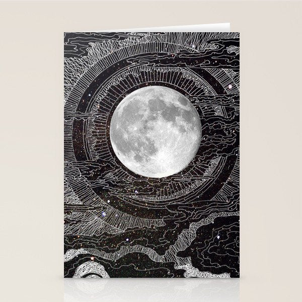 Moon Glow Stationery Card Gallery Image 1