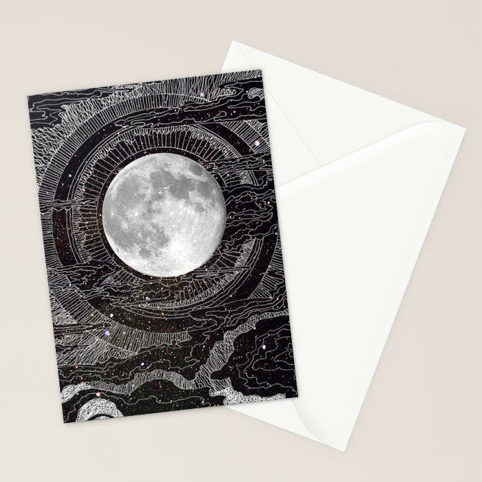 Moon Glow Stationery Card Gallery Image 2