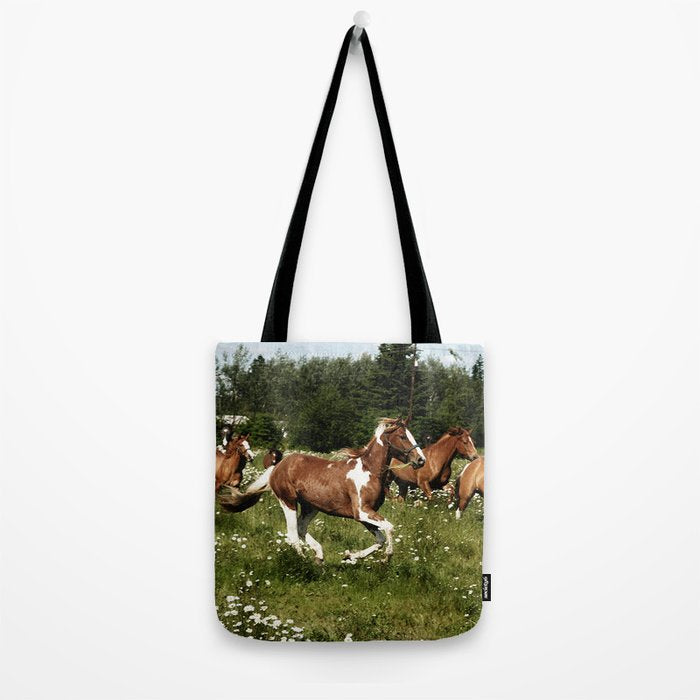 Spring Horse Run Tote Bag Gallery Image 2