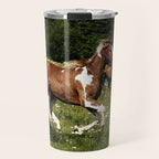 Spring Horse Run Travel Mug Gallery Image 1