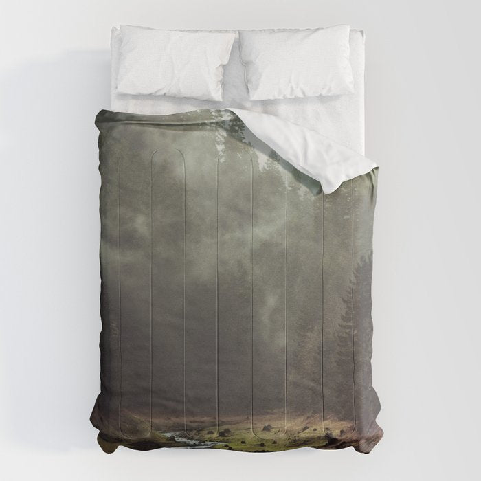 Foggy Forest Creek Comforter Gallery Image 6