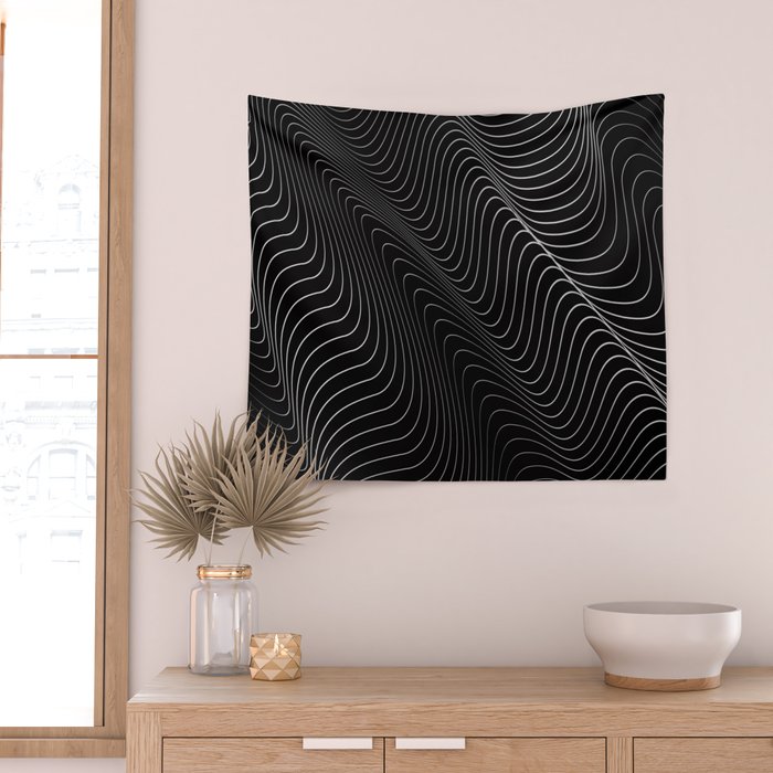 Minimal curves II Wall Tapestry Gallery Image 2