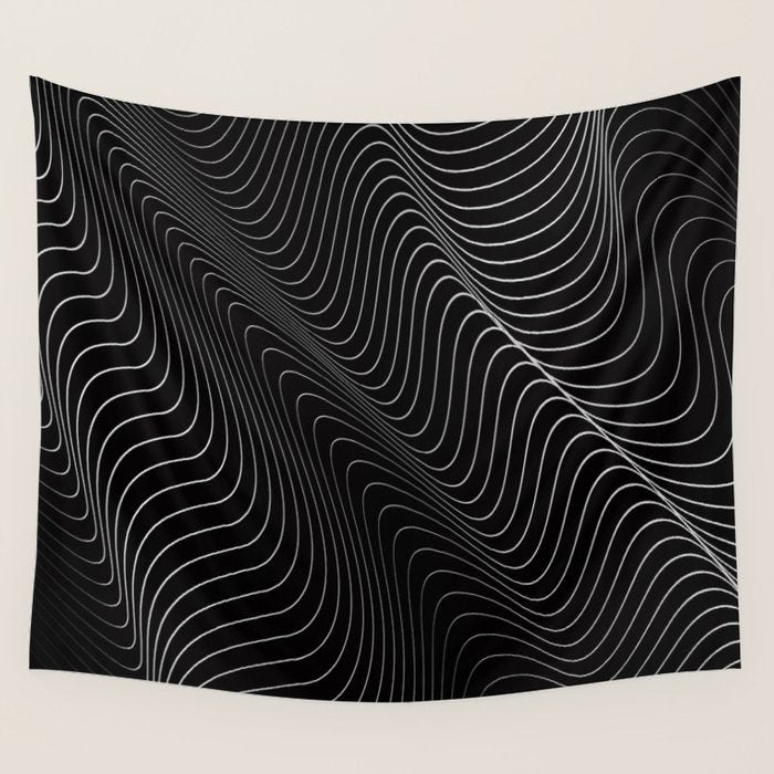 Minimal curves II Wall Tapestry Gallery Image 4