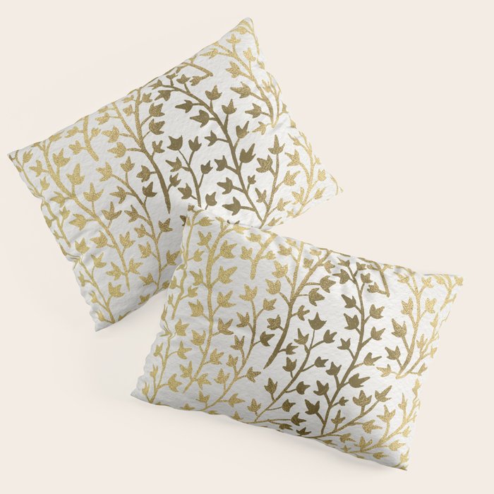 Gold Ivy Pillow Sham Gallery Image 3