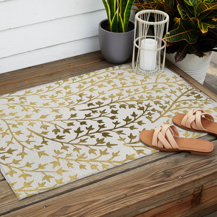 Gold Ivy Outdoor Rug Gallery Image 2