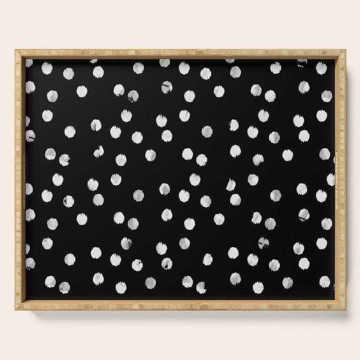 White Dots Serving Tray Gallery Image 1