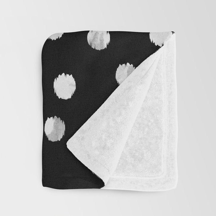 White Dots Throw Blanket Gallery Image 3
