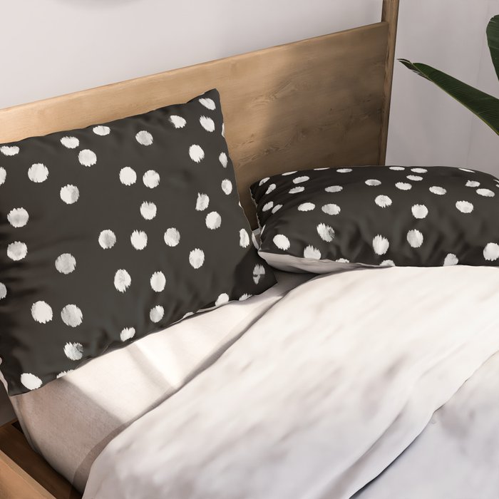 White Dots Pillow Sham Gallery Image 2