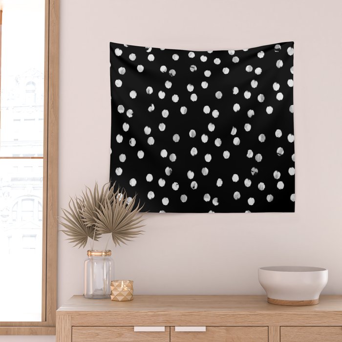 White Dots Wall Tapestry Gallery Image 2