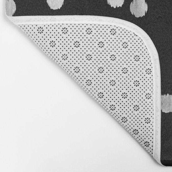 White Dots Bath Mat Gallery Image 2