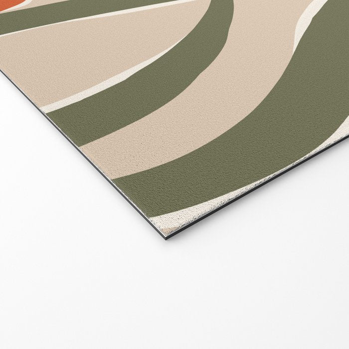 abstract flower retro flow art print  Welcome Mat Gallery Image 2