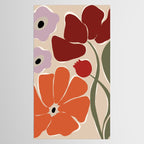 abstract flower retro flow art print  Tablecloth Gallery Image 2