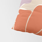 abstract flower retro flow art print  Pillow Sham Gallery Image 4