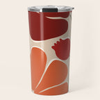 abstract flower retro flow art print  Travel Mug Gallery Image 1