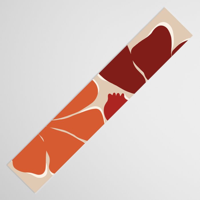 abstract flower retro flow art print  Table Runner Gallery Image 3