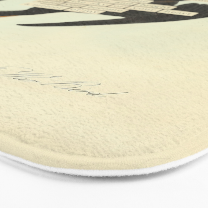 Bird Divinations: Frigate Pelican (about: almanacofbirds.org) Bath Mat Gallery Image 3
