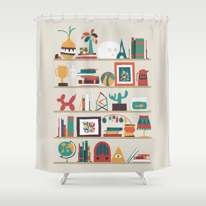 The shelf Shower Curtain Gallery Image 1