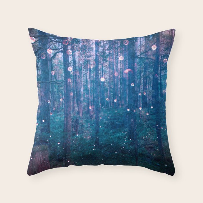 Fairy Lights Throw Pillow Gallery Image 6