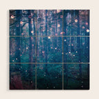Fairy Lights Wood Wall Art Gallery Image 1