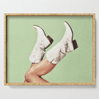 These Boots - Green Serving Tray Gallery Image 1