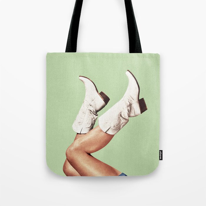 These Boots - Green Tote Bag Gallery Image 1
