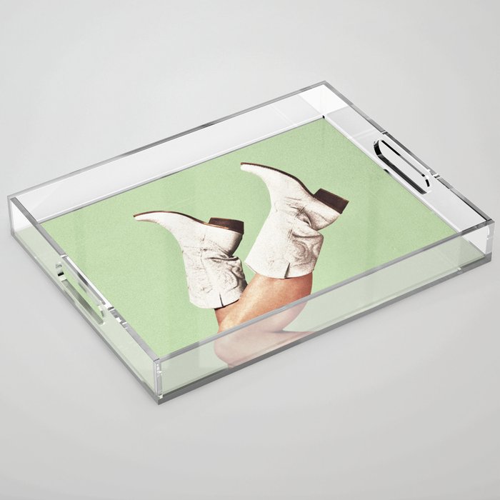 These Boots - Green Acrylic Tray Gallery Image 1