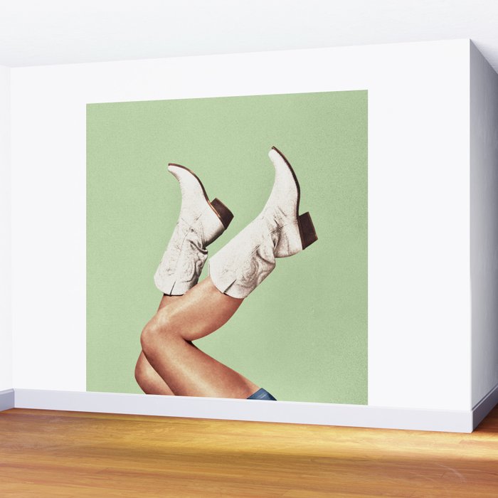 These Boots - Green Wall Mural Gallery Image 2